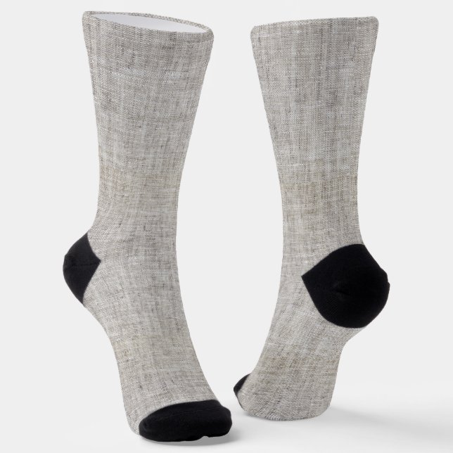 Elegant Burlap Pattern Socks (Angled)