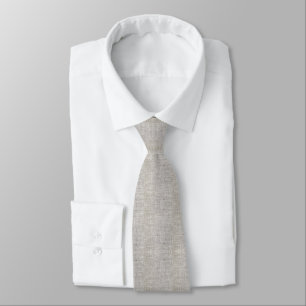 Elegant Burlap Pattern Tie