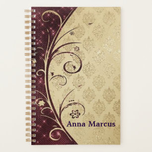 "Elegant Burnt Henna" Personalised Planner