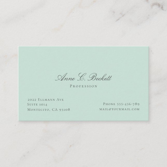 Elegant  business card (Front)