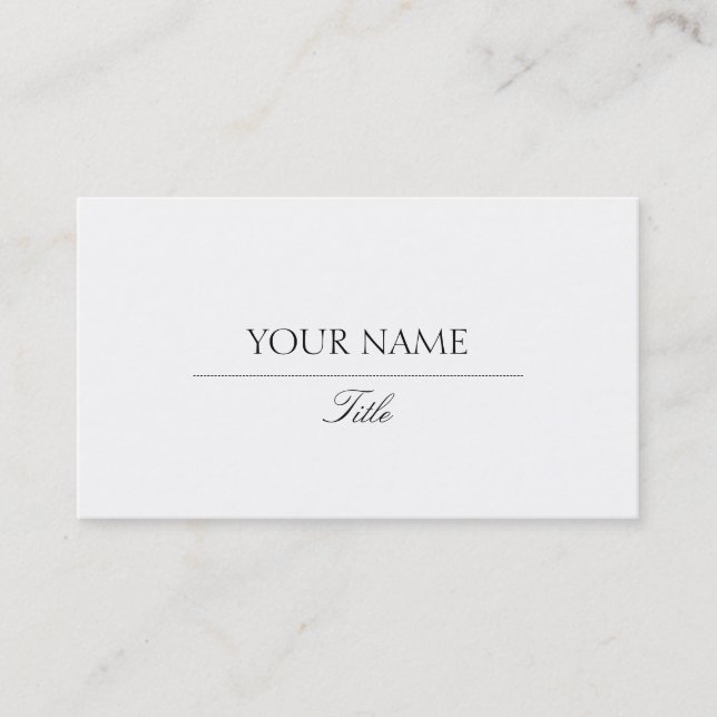 Elegant Business Card (Front)