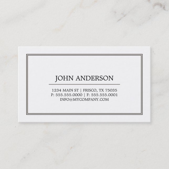 Elegant Business Card (Front)