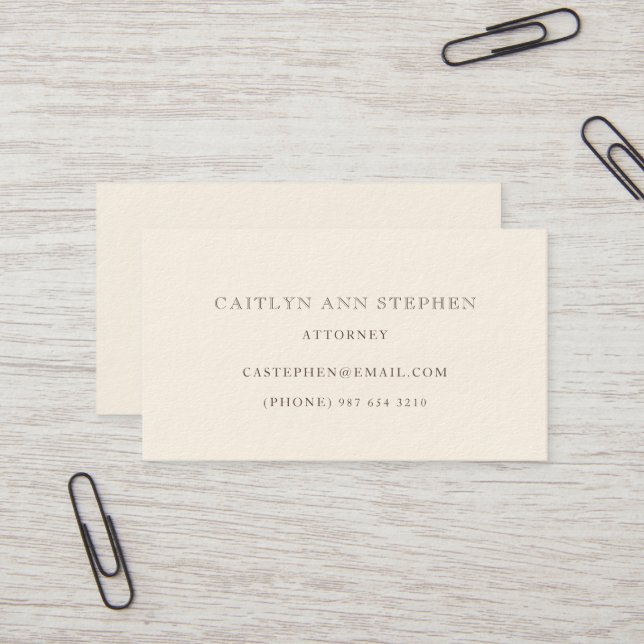 Elegant Business Card (Front/Back In Situ)