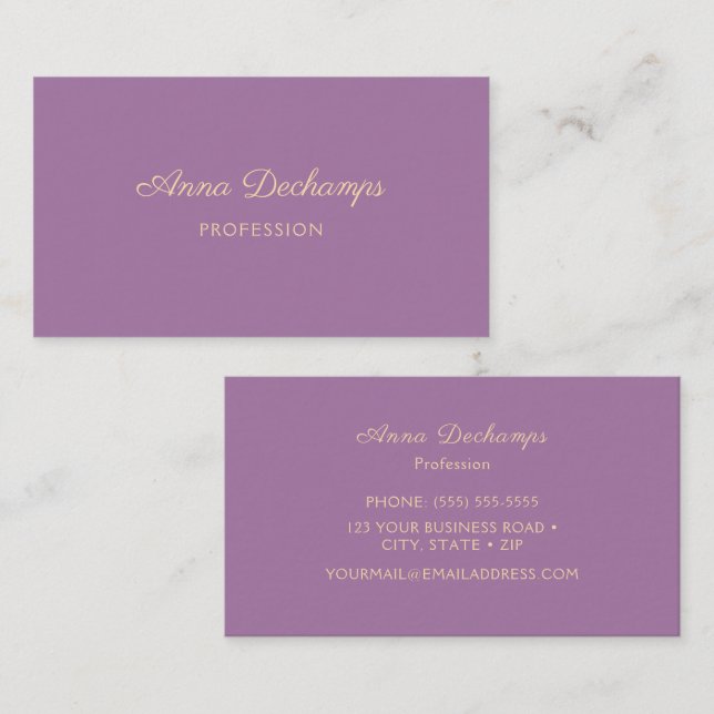 Elegant Business Card (Front/Back)