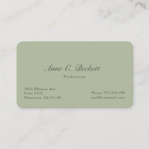 Elegant business card