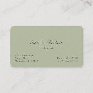 Elegant business card
