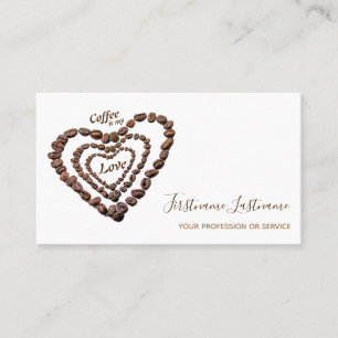 Elegant business card Barista and Coffee fellows
