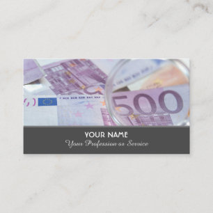 Elegant business card for financial experts
