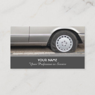 Elegant business card for wheel and tire experts