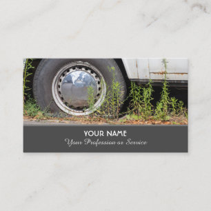 Elegant business card for wheel and tire experts