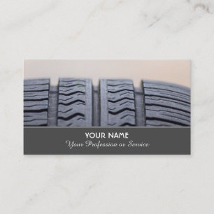 Elegant business card for wheel and tire experts