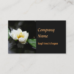 elegant business card lily double sided