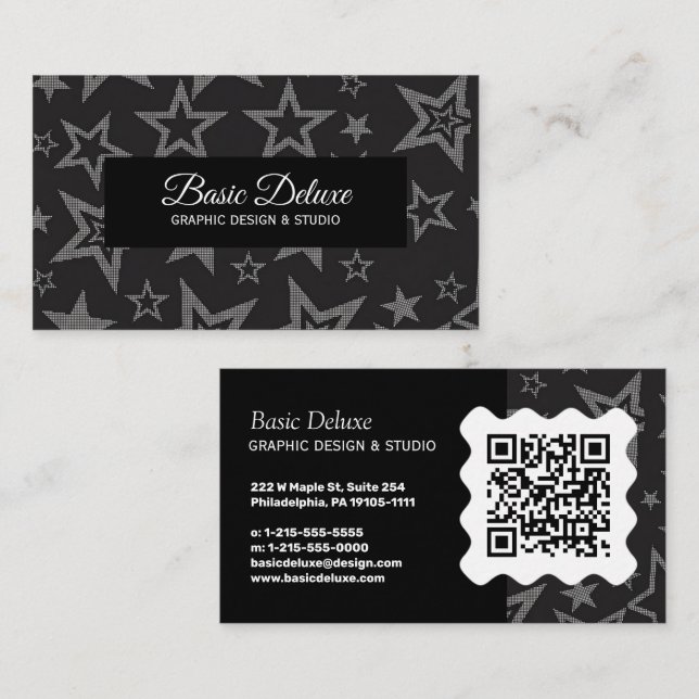 Elegant Business Card - Qr code  (Front/Back)