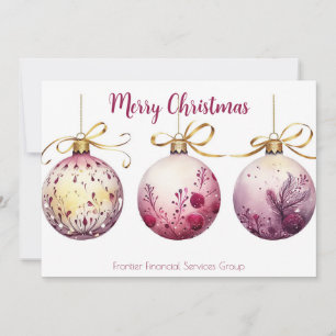 Elegant Business Corporate Christmas Holiday Card