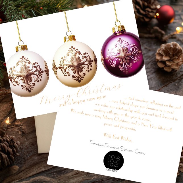 Elegant Business Corporate Christmas Holiday Card (Creator Uploaded)