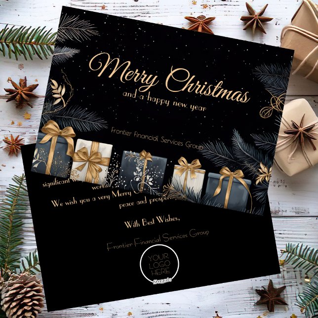 Elegant Business Corporate Christmas Holiday Card (Creator Uploaded)