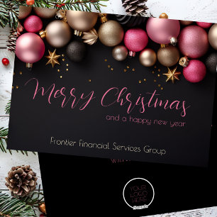 Elegant Business Corporate Christmas Holiday Card
