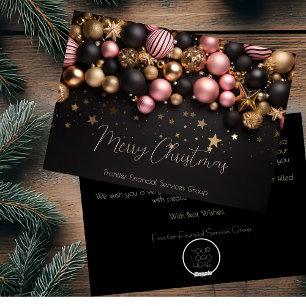 Elegant Business Corporate Christmas Holiday Card