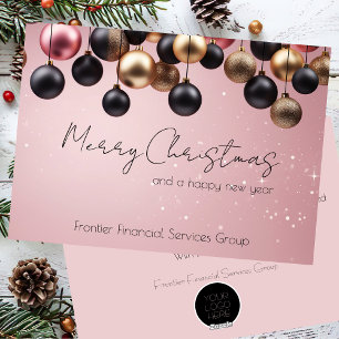 Elegant Business Corporate Christmas Holiday Card