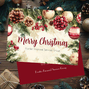 Elegant Business Corporate Christmas Holiday Card