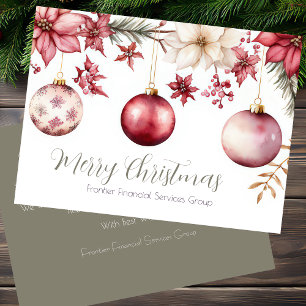 Elegant Business Corporate Christmas Holiday Card