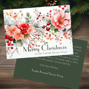 Elegant Business Corporate Christmas Holiday Card