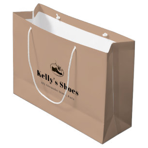 Elegant Business Custom Logo Shopping Large Gift Bag