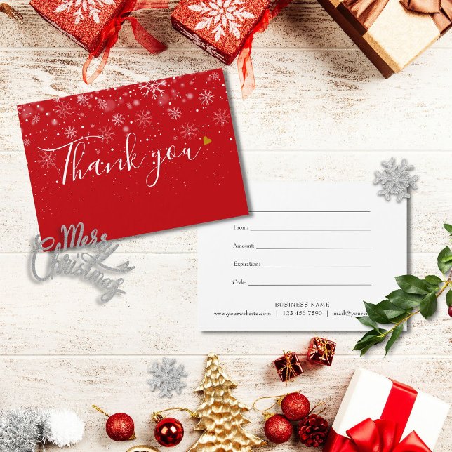 Elegant Business Gift Certificate Script Thank You (Creator Uploaded)