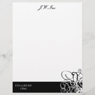elegant Business Letterheads Custom Letterhead