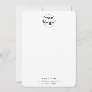 Elegant Business Logo and Website Custom Card