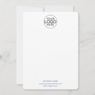 Elegant Business Logo and Website Custom Card