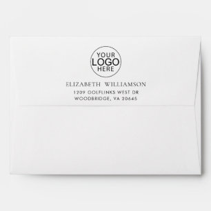 Elegant Business Logo Modern Return Address Envelope