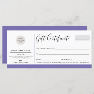 ELEGANT BUSINESS modern chic logo purple