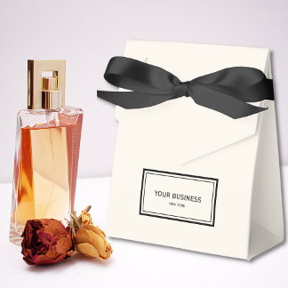 Elegant Business Name Template Favour Box