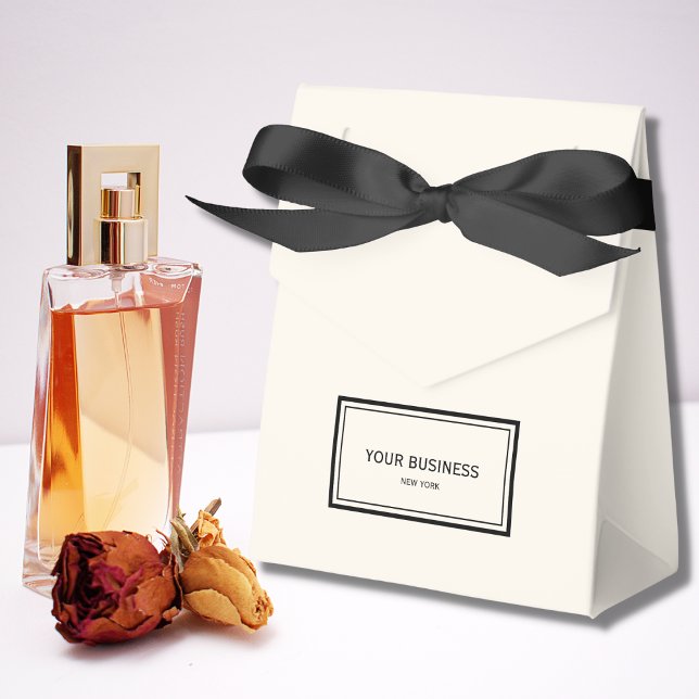 Elegant Business Name Website Custom Favour Box (Creator Uploaded)