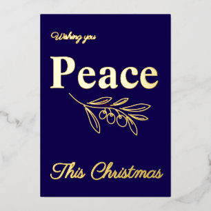 Elegant Business Peace This Christmas Gold