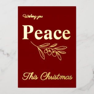 Elegant Business Peace This Christmas Gold
