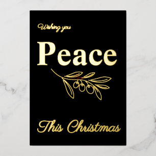 Elegant Business Peace This Christmas Gold