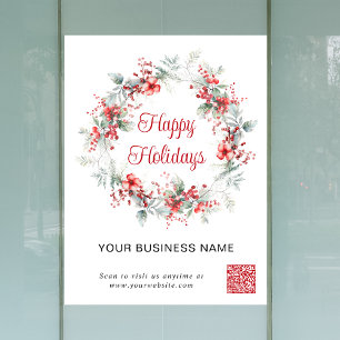 Elegant Business QR Code Christmas Holiday