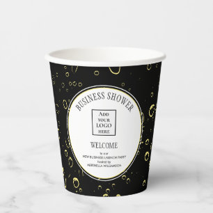 Elegant Business Shower Logo Paper Cups