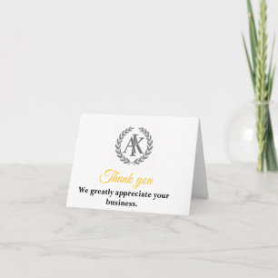 Elegant Business Thank You Card