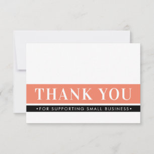 ELEGANT BUSINESS THANK YOU order insert orange