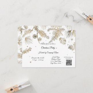 Elegant Bussines Christmas Party Invitation
