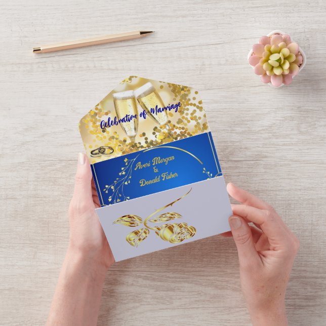 Elegant But Simple Wedding All In One Invitation (Video)
