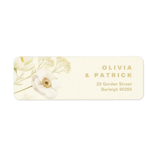 Elegant Butter yellow botanical modern wedding