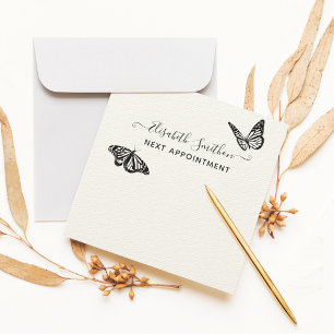  Elegant Butterflies Aesthetician Appointment Card