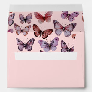 Elegant Butterflies Baby Bridal Shower CUSTOM Envelope