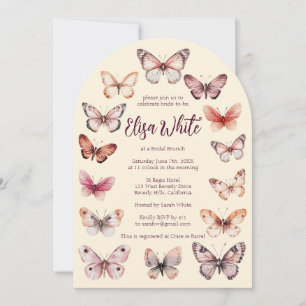 Elegant Butterflies Bridal Shower CUSTOM Arch Invitation