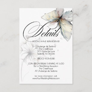 Elegant Butterfly and Dandelion Puff Pastels Ink Enclosure Card