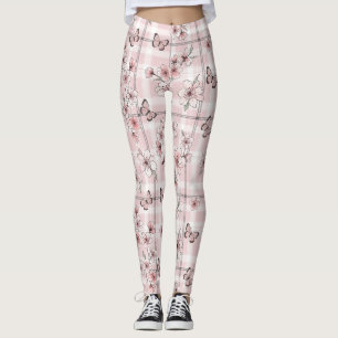 Elegant Butterfly Blossom (2) Leggings